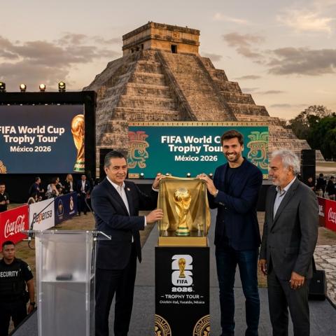 Yucatán vibra con la gira de la FIFA