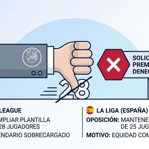 La UEFA frena la expansión de las plantillas