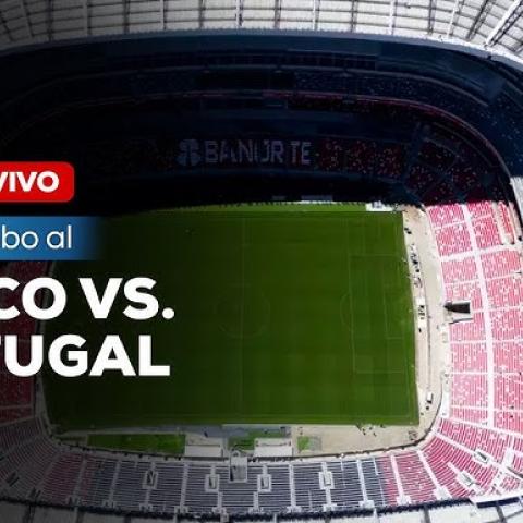 Empate sin goles entre México y Portugal en el renovado Estadio Azteca.