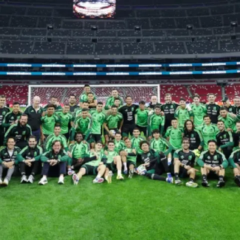 La Selección Mexicana entrena en el Estadio Banorte antes del duelo contra Portugal.