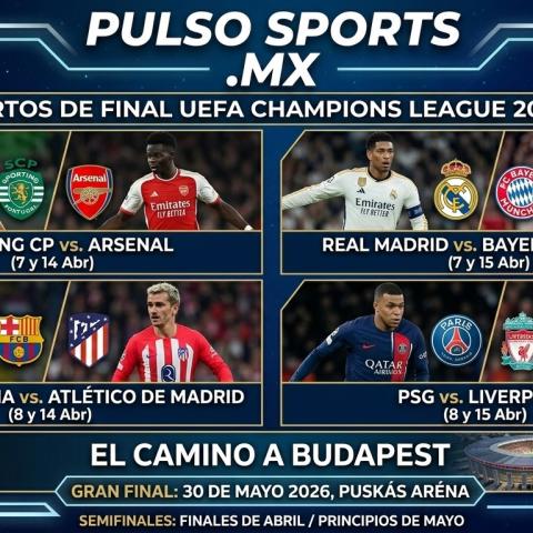 Listos los Cuartos de Final de la UEFA Champions League: Choque de Gigantes en Europa