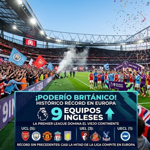 9 equipos en competiciones europeas