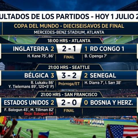 Resultados 01 de Julio