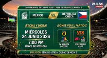Alerta en el TRI México vs. República Checa
