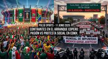 la pasión del mundial y las protestas sociales