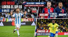 Messi no suelta la cima